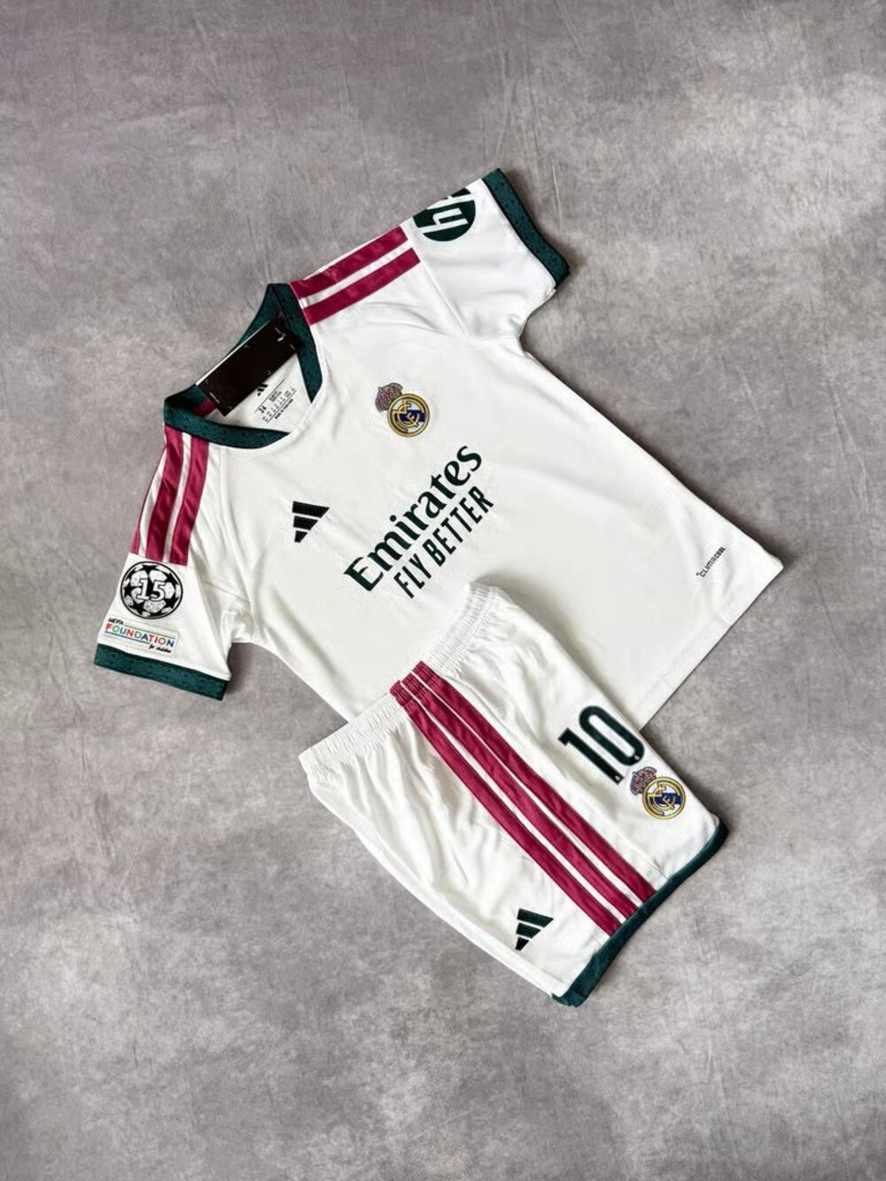 Kylian Mbappe White 26 27 home jersey Short Set